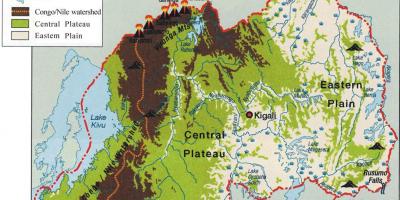 Geografi peta Rwanda