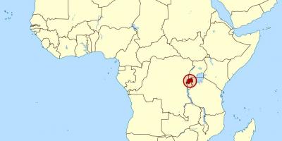 Peta afrika Rwanda