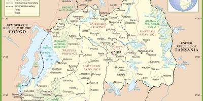 Peta Rwanda politik